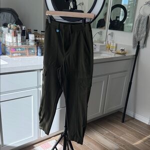 Banana Republic Women's Dark Green Skinny Pants